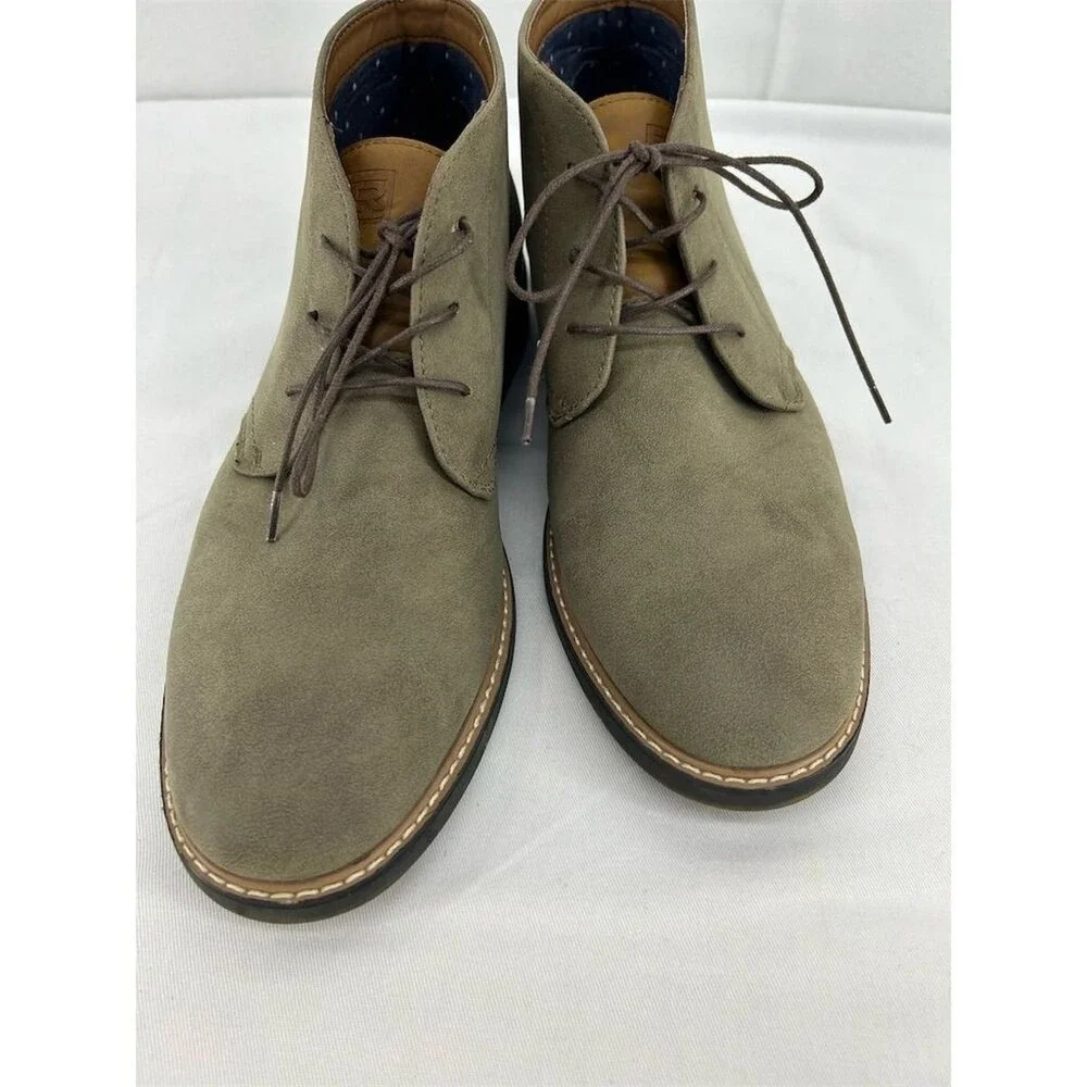 HAWKER RYE Abigovia Men's Green Gray Suede Chukka Boots Size 10